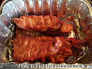 Smoked country style pork ribs