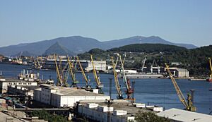 Stores in Nakhodka Fishing Port