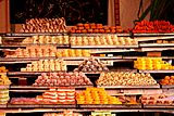 Indian confectionery store serving Indian sweets in Rajasthan, India.
