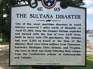 Sultana disaster historic marker