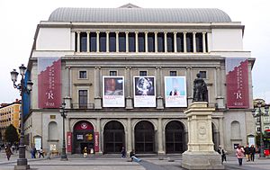 Teatro Reale (1850 san. 1997) an der Plaza de Isabel II in Madrid Spanien - Foto Wolfgang Pehlemann P1150196