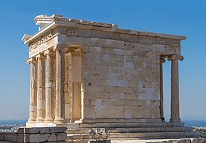 Temple of Athena Nikè from Propylaea, Acropolis, Athens, Greece