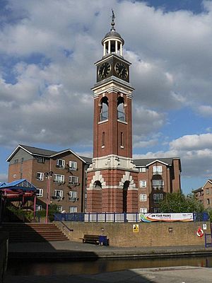 Thamesmead, clock tower - geograph.org.uk - 865310