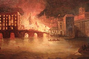 The Tooley Street fire of 1861
