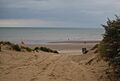 The beach at Camber from a footpath - geograph.org.uk - 1504182