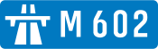 M602 motorway shield