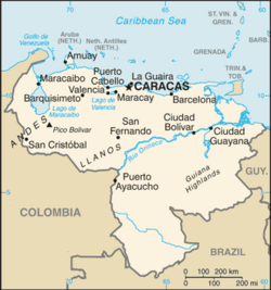 Venezuela-CIA WFB Map