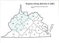 Virginia voting districts in 1861