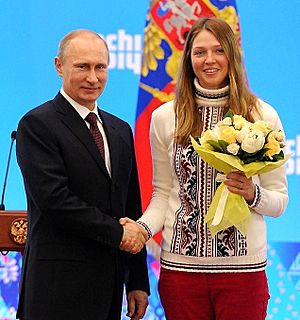 Vladimir Putin and Alena Zavarzina 24 February 2014