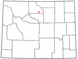 Location of Hyattville, Wyoming