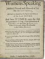 1666 Fell Womens Speaking Justified