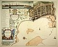 A Mapp of the Citie and Port of Tripoli in Barbary - by John Seller 1675
