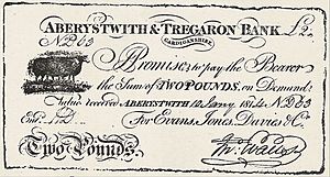 Aberystwith and Tregaron Bank, £2 banknote