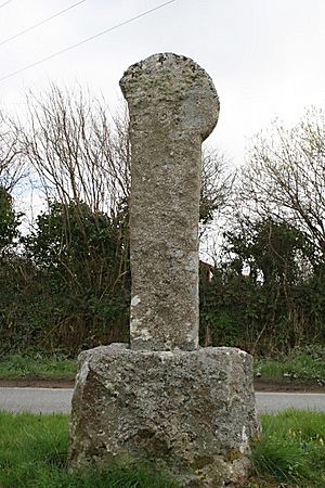 Ancient Stone Cross on Old Callywith Road - geograph.org.uk - 757140