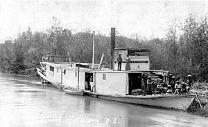 Annerly (sternwheeler) on Kootenay River 1893 BCA G-00277