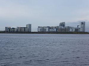 Blocks of flats at Western Harbour, Leith