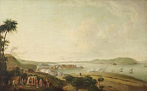 Bombardement de la citadelle de la Martinique, janvier 1762