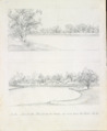 Bulla or Koorliatto, view from the camp up and down the Creek, by Hermann Beckler, 1861