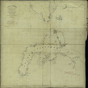 Cartas Esférica de la parte Occidental de la Ysla de Mindanao con los Canales que forman con las de Negros, Cebú, Bohol y Siquijor