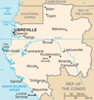 Carte gabon