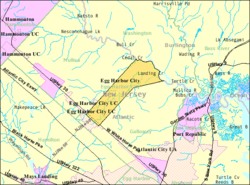 Census Bureau map of Egg Harbor City, New Jersey