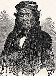 Chief Irataba of the Mojave Nation, February 1864, artist's impression