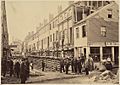 Church St District Boston Fayette St Facing West, North Side, Being Raised 1868