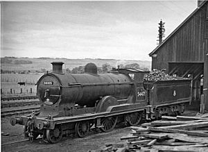 Dingwall Engine Shed, with locomotive - geograph.org.uk - 2124565
