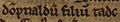 Domnall mac Taidc (British Library Cotton MS Julius A VII, folio 33v)