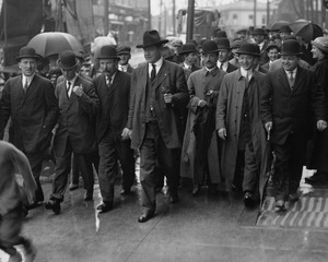 During 1913 Patterson Silk Strike with Bill Haywood and members of the Industrial Workers of the World detail, from- Haywood LCCN2014692480 (cropped)