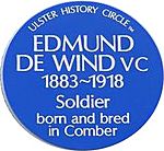 Edmund de wind Blue Plaque