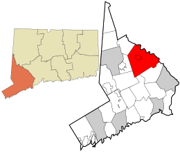 Location in Fairfield County and the state of Connecticut.