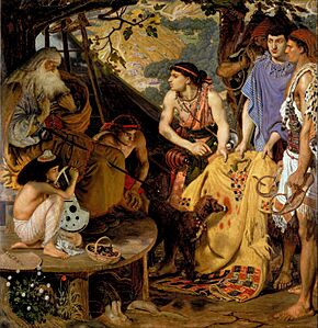 Ford Madox Brown - The Coat of Many Colours - Google Art Project