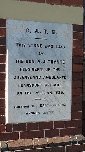 Foundation stone, Wynnum Ambulance Station, 2014