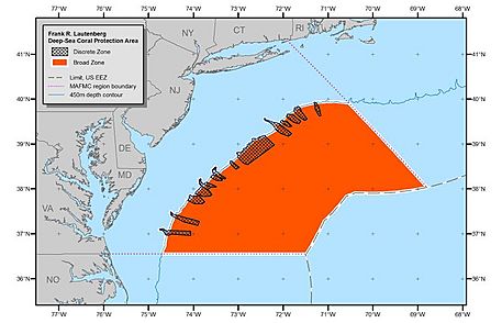 Frank R. Lautenberg Deep-Sea Coral Protection Area Amd16 map121316 large