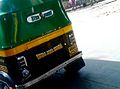 Gabbar Singh dialogue from Sholay on the back of auto rickshaw