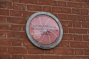George Francis Fitzgerald Plaque Dublin