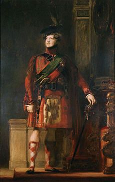 George IV in kilt, by Wilkie