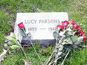 Grave of Lucy Parsons 1may2015 by IWPCHI