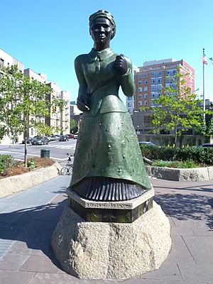 Harriet Tubman statue morning jeh