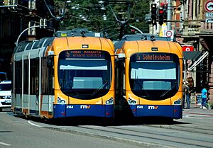 Heidelberg - Bombardier RNV6 - RNV 4144 und RNV 4140 - 2016-08-25 14-39-04
