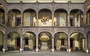 Interior del Museo de la Ciudad de México. Fotografía Viviana Martínez 2017