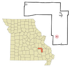 Location of Annapolis, Missouri