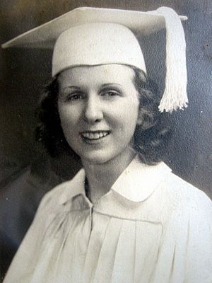 Kay McNulty in her high school graduation portrait, 1938