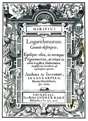 Logarithms book Napier