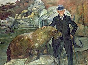 Lovis Corinth - Carl Hagenbeck in seinem Tierpark (1911)