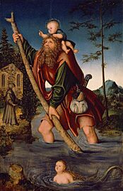 Lucas Cranach d.Ä. - Der Hl. Christophorus