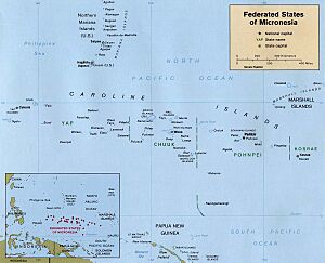 Map of the Federated States of Micronesia CIA