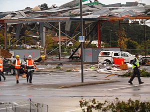 May 2011 Albany, NZ tornado- structural damage