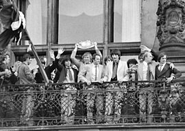 Meisterschaftsfeier des HSV 1979 im Hamburger Rathaus